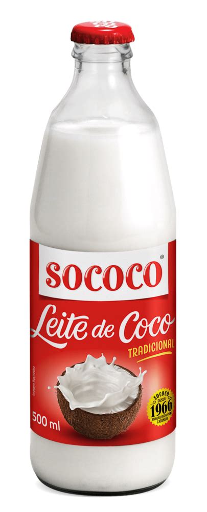 Leite de coco vidro Sococo 500ml