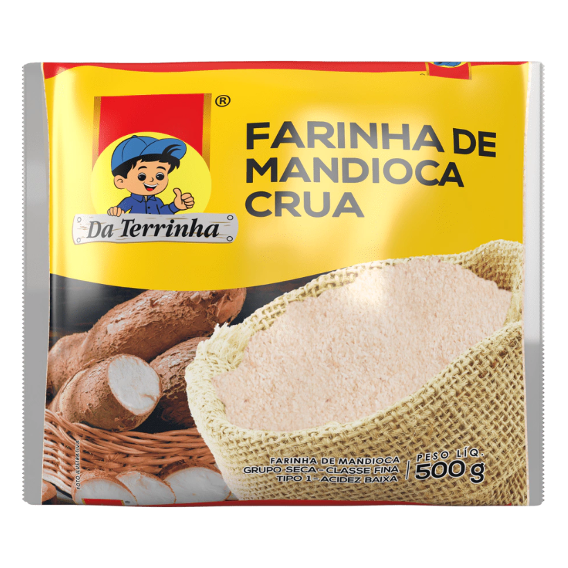 Farinha de Mandioca Crua Da Terrinha 500g