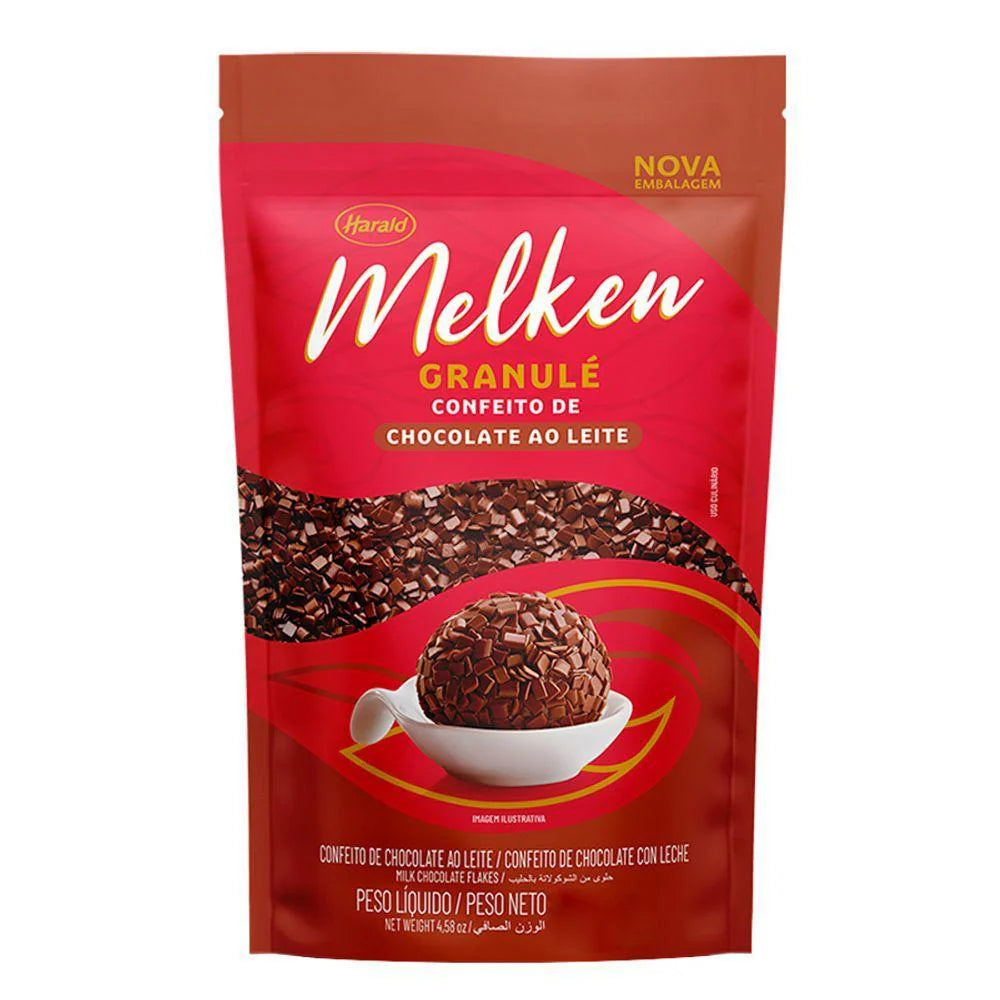 Granule de chocolate ao leite Melken Harald 400g