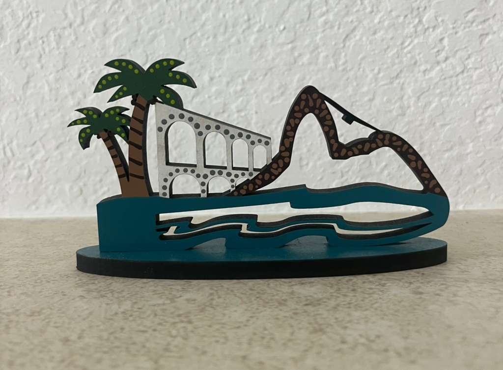 Rio Essência Pequeno - Arte em madeira