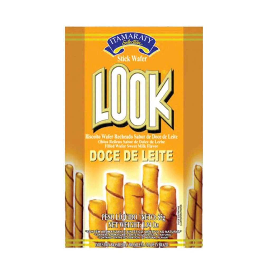 Biscoito Wafer Doce de Leite Look 55g