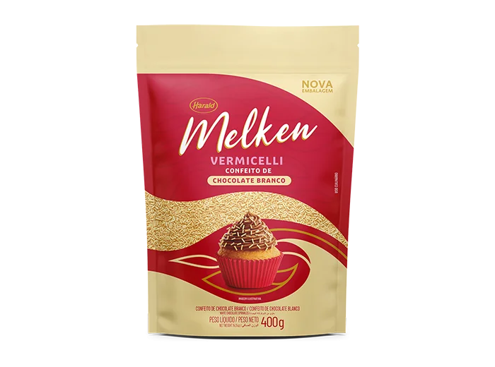 Harald Melken Vermicelli de Chocolate Branco 400g