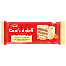 Cobertura Confeiteiro Barra Branco 1,01kg Harald