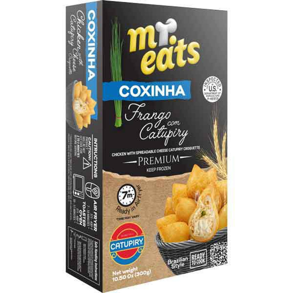 Coxinha de frango com requeijao cremoso já frita 300g (congelada) - MR EATS