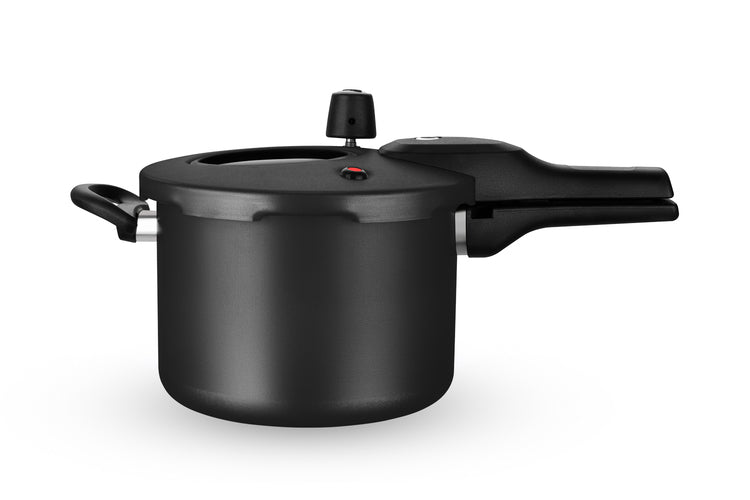 Panela de Pressao MTA Superior Fechamento Externo Preto/Bege com visor 4.5L