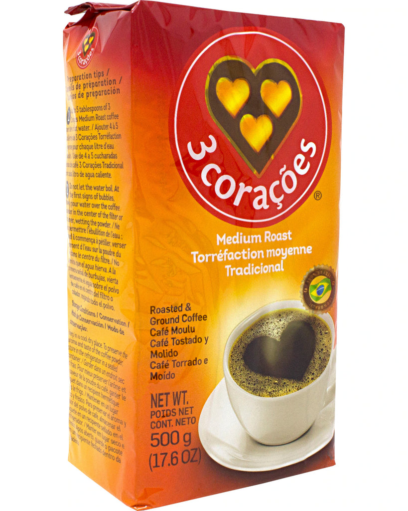 Café 3 Corações Tradicional Vacuo - 500g