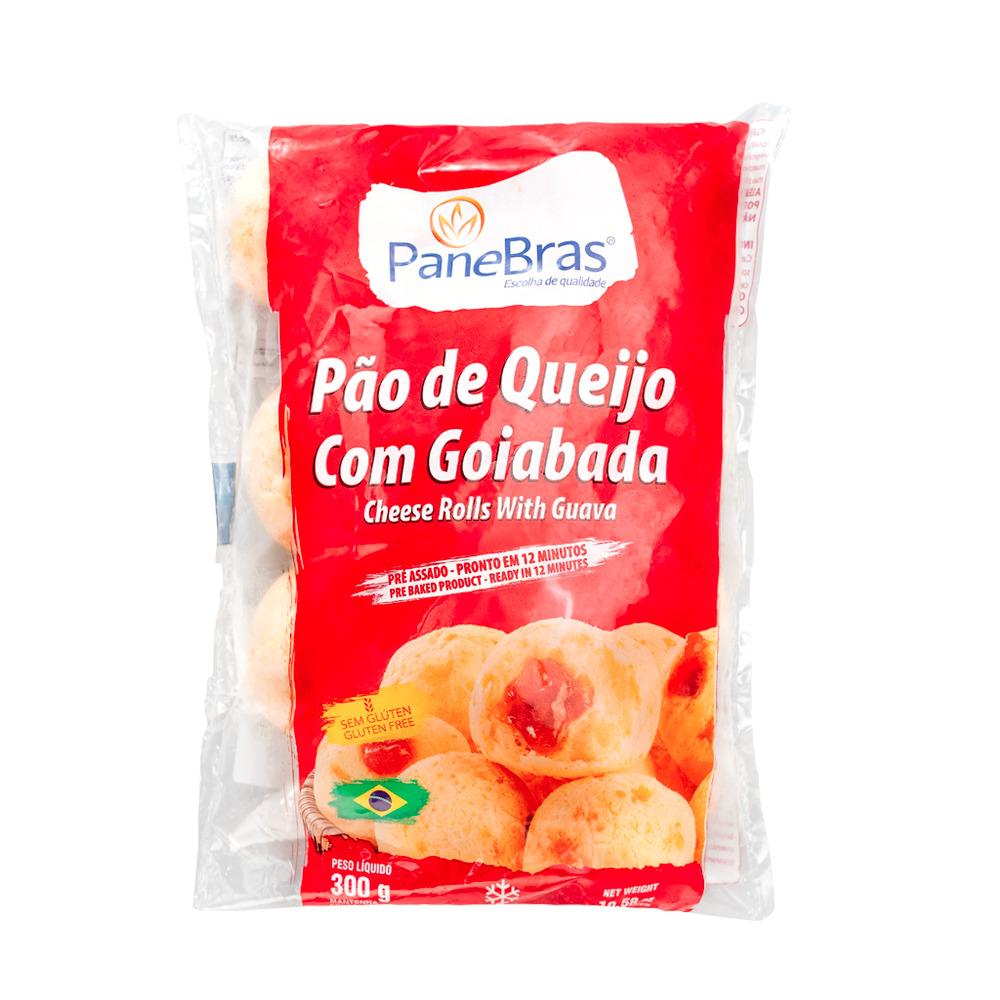 Pão De Queijo Recheado com Goiabada PaneBras- 300gr (congelado)