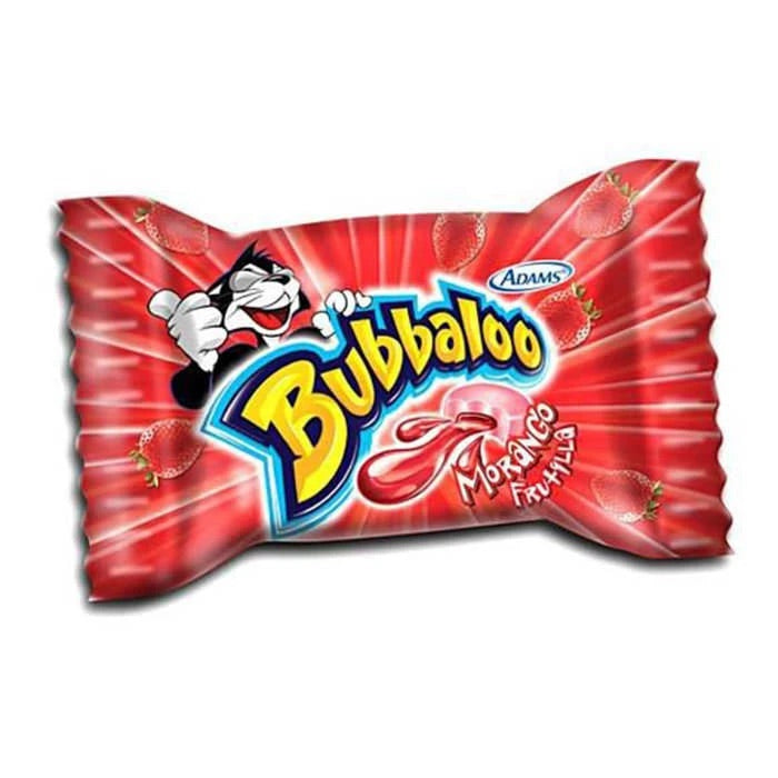 Bubbaloo Morango (pacote com 10)