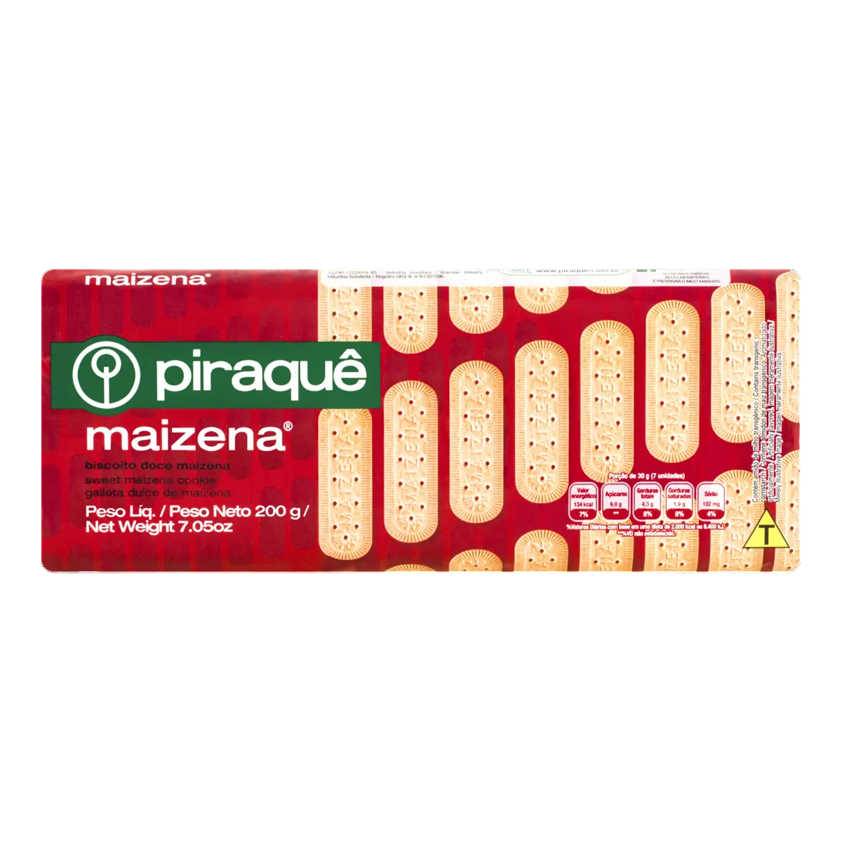 Biscoito Maizena Piraquê 200g