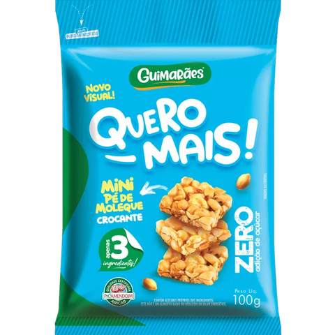 Quero Mais Pé De Moleque Zero 100g