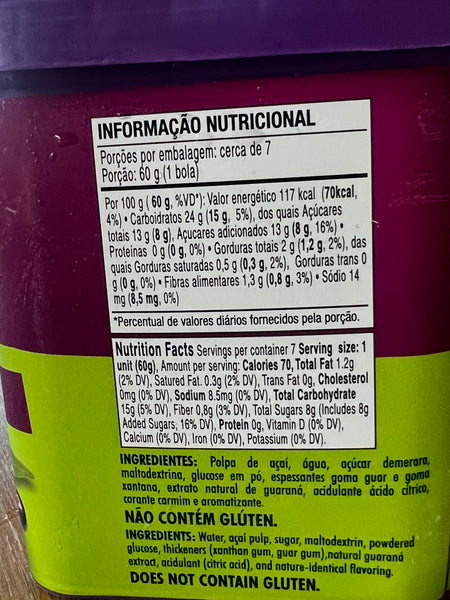 Açaí com Guaraná Great  500ml