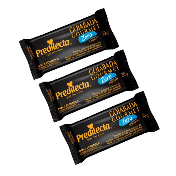 Goiabada Zero adição de Açúcar Predilecta | Sache | 3 x 30 g ( 3 unidades)