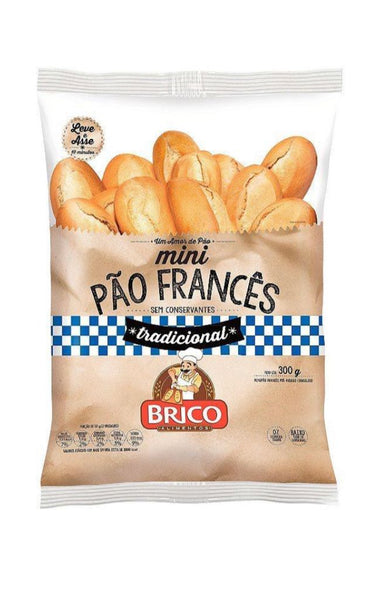 Pão Francês Mini (pacote com 10 unidades CONGELADO) 300g