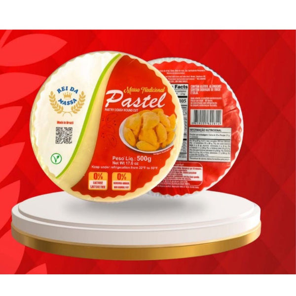 Massa para pastel disco Rei da Massa 500g (refrigerado)