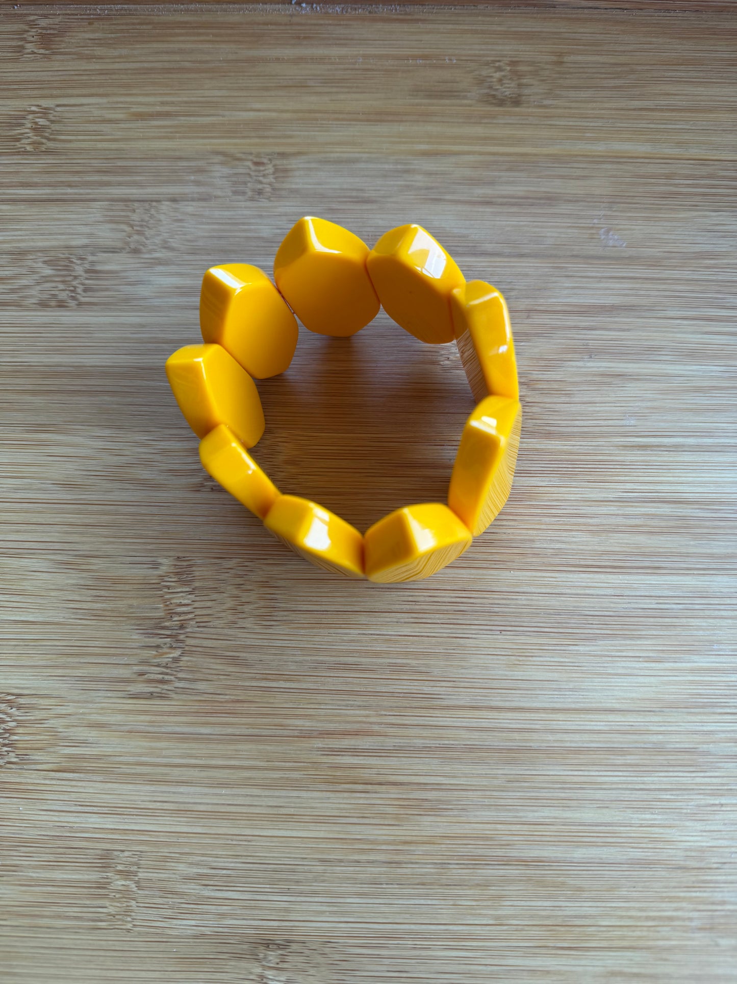 Pulseira Resina Amarelo