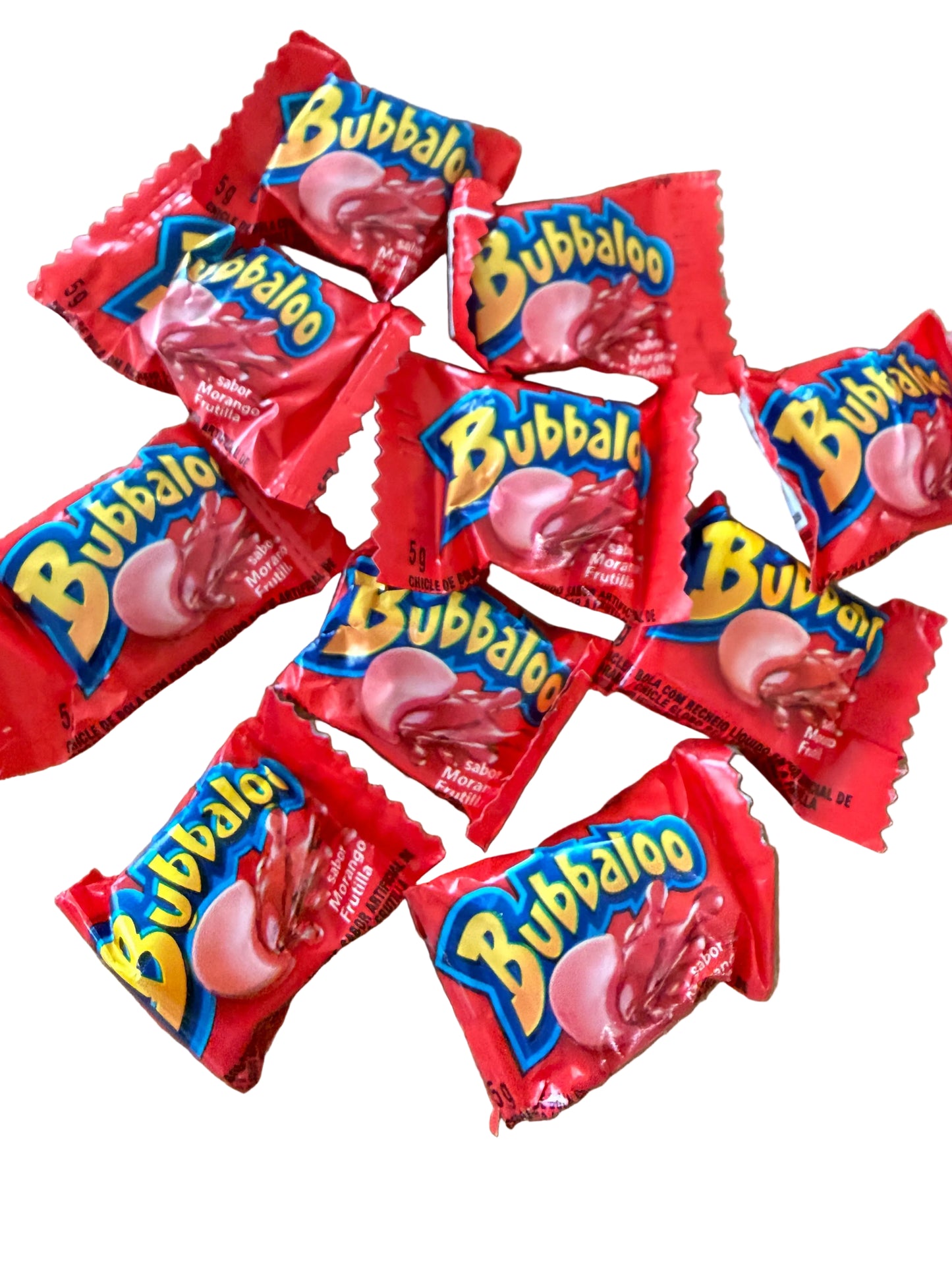 Bubbaloo Morango (pacote com 10)