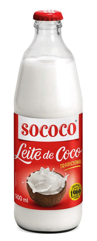 Leite de coco vidro Sococo 500ml