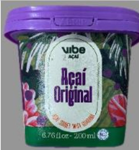 Açai com guaraná 200ml (1unidade) Vibe Original