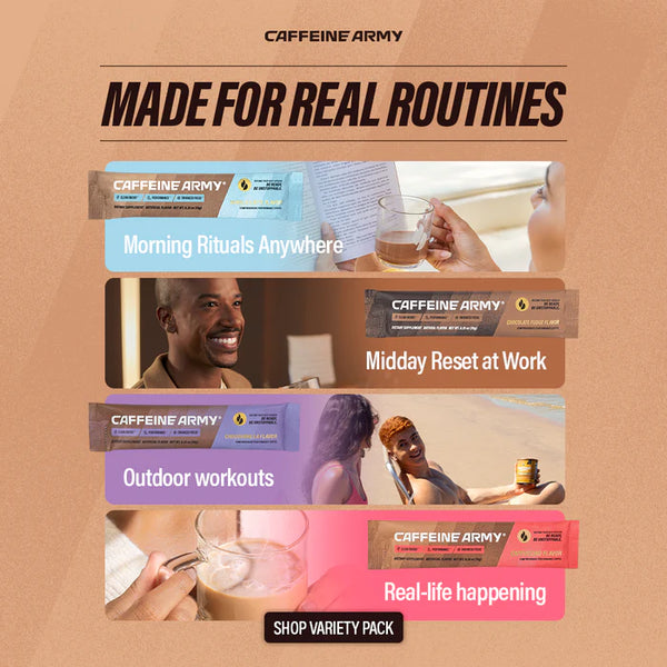 Caffeine Army® Variety Pack 12 Stick Packs