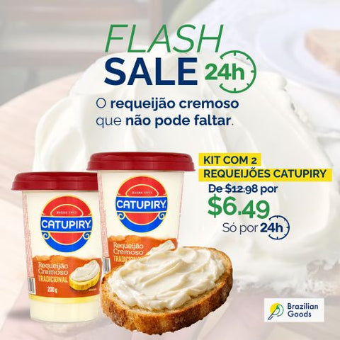 Flash Sale - 2 Requeijão Cremoso Catupiry - Copo 200g por $6.49