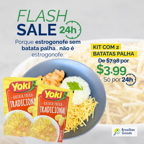 Flash Sale Batata Palha Tradicional Yoki  105g 2 unidades por $ 3.99