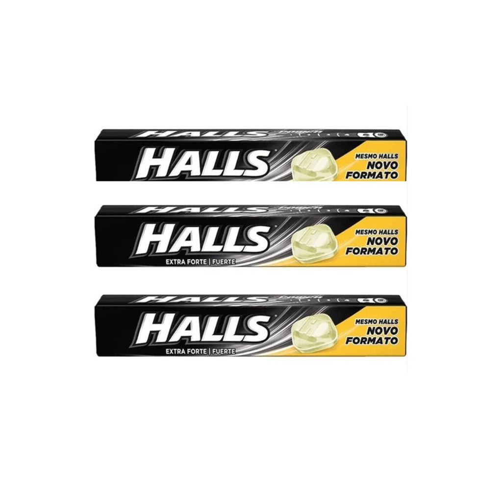 Halls Preto X Forte 28g (3 unidades)