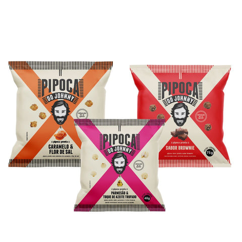 Combo Pipoca do Johnny (3 sabores)