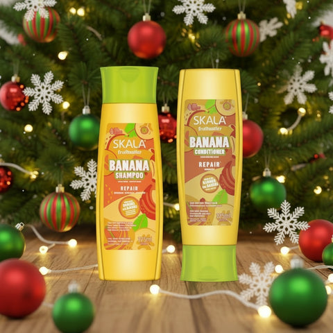 Kit Shampoo + Condicionador  SKALA Fruitastic  Banana Repair 325ml