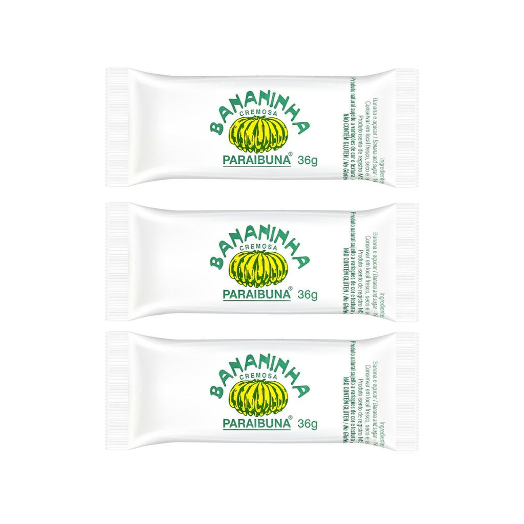 Bananinha Paraibuna 36g ( 3 unidades)