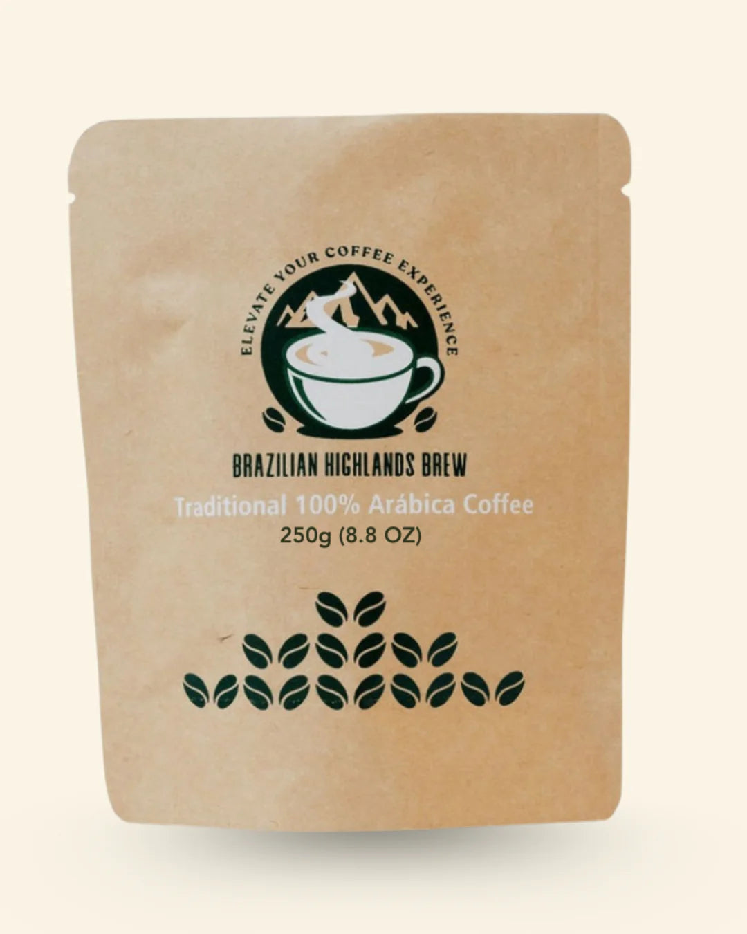 Brazilian Highlands Brew Café Grão 100% Arábica Tradicional 250g