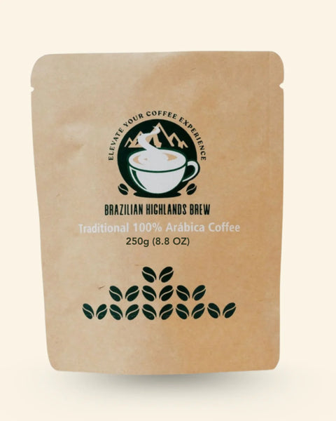 Brazilian Highlands Brew Café Grão 100% Arábica Tradicional 250g