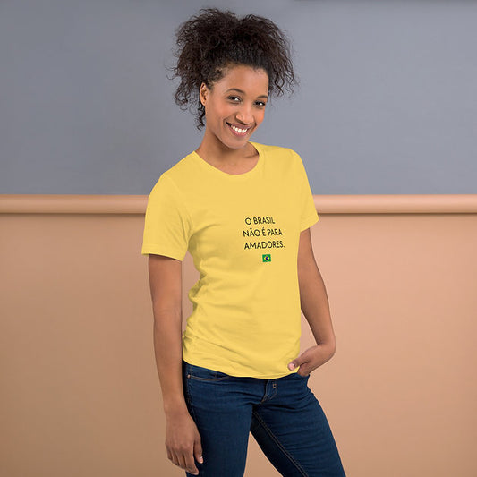 Camiseta Brasil Amarelo - Tamanho M