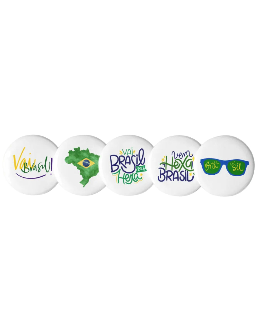 Brasil - Set of pin buttons