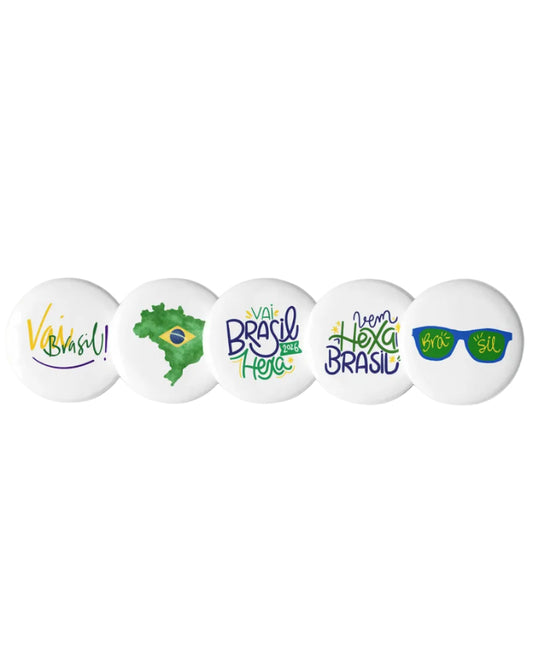 Brasil - Set of pin buttons