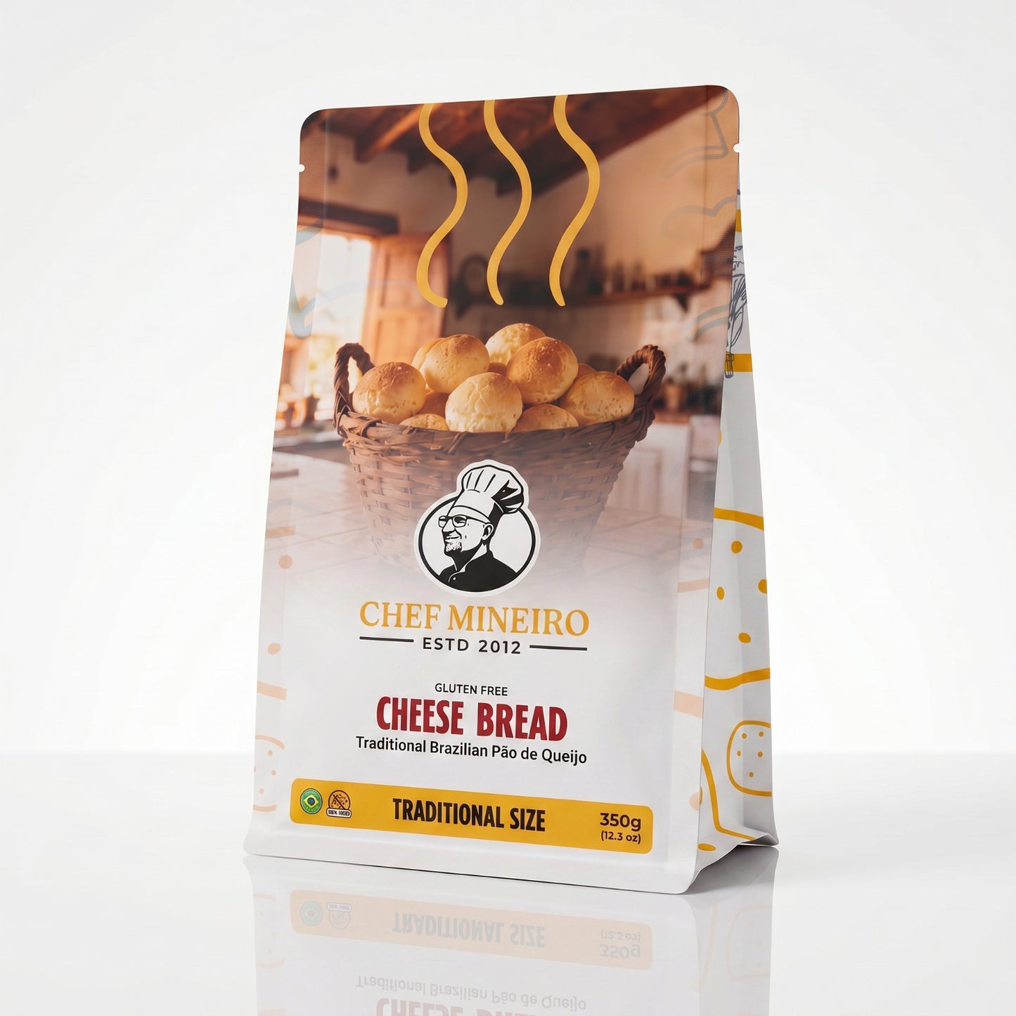 Pão De Queijo Tradicional Chef Mineiro - 350 gr (congelado)