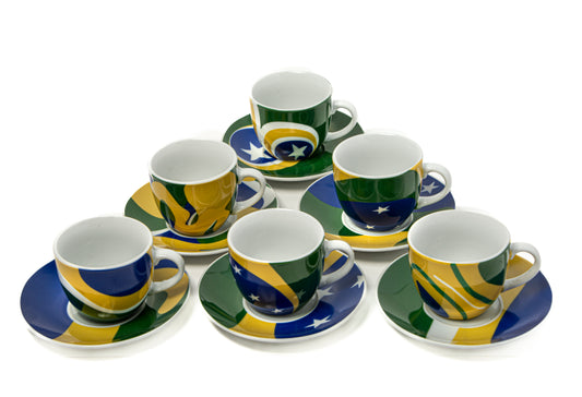 Espresso Coffee Brazil 12 Pieces Set
