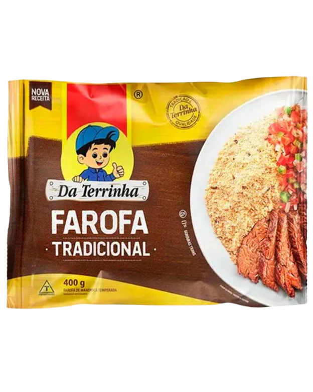 Farofa Pronta Mandioca temperada Da Terrinha 400g