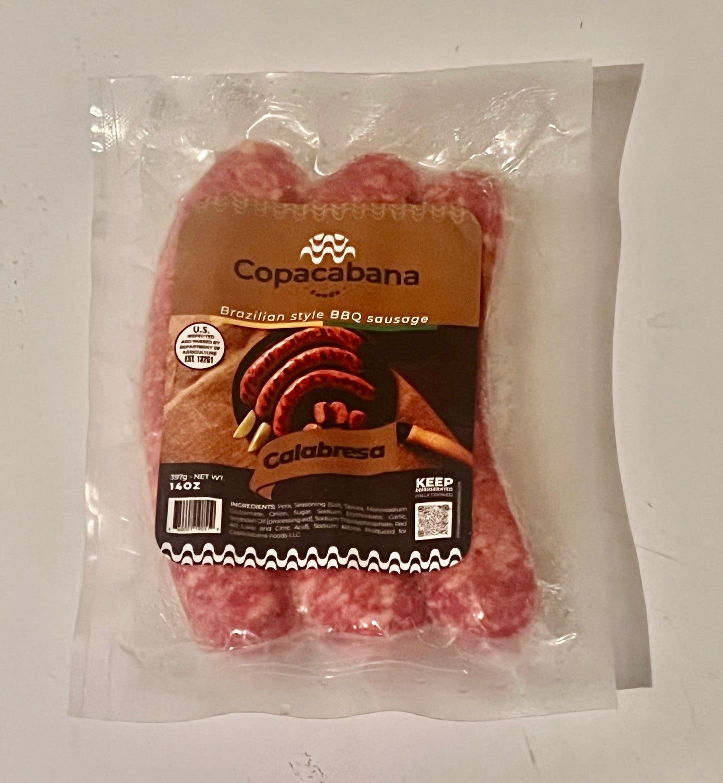 Linguiça Calabresa Copacabana 14oz.