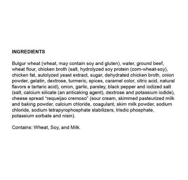 Kibe com catupiry já frito 400g (congelado) -  Great Snack