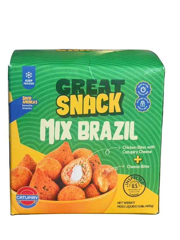 Mix Brazil Bolinha de Queijo e Coxinha Great Snack 400g