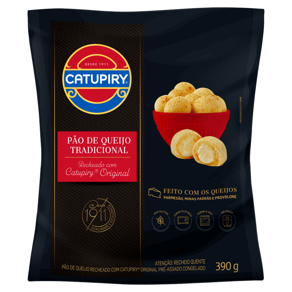 Pão De Queijo Recheado com Catupiry 390gr (congelado)