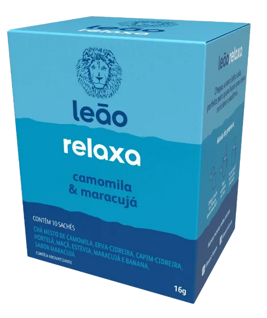 Chá Leão Funcionais Relaxa - Camomila e Maracujá 10 Sachês