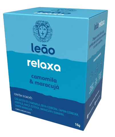 Chá Leão Funcionais Relaxa - Camomila e Maracujá 10 Sachês
