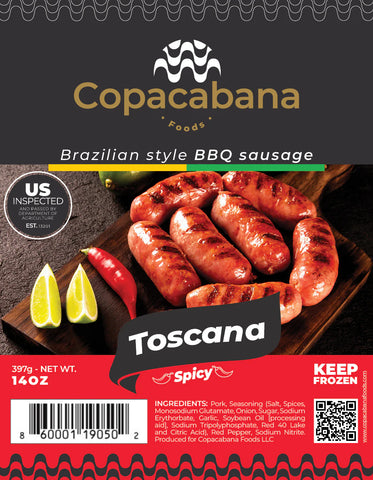 Linguiça Toscana Spicy Copacabana 14oz (congelado)