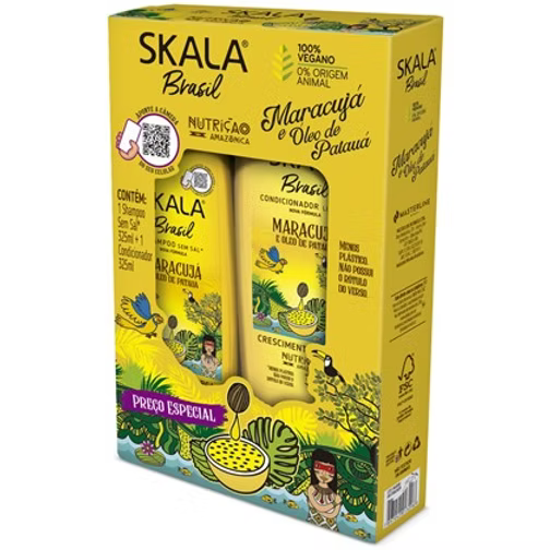 Kit Shampoo + Condicionador  SKALA Brasil Maracuja E Oleo De Pataua