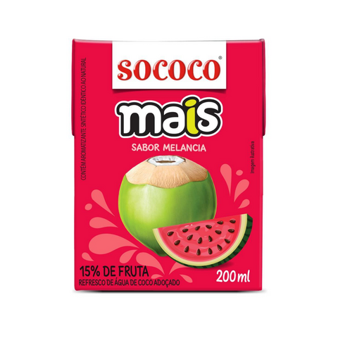 Água de Coco Mais Melancia – Sococo 200ml