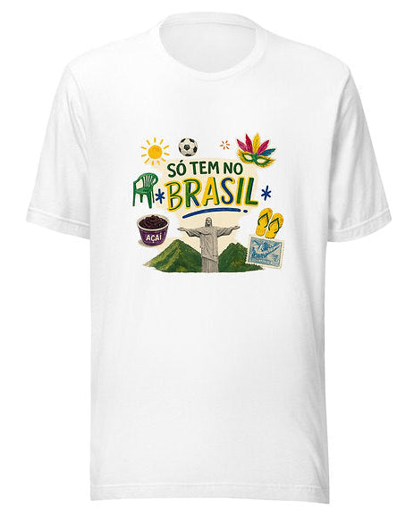Unisex t-shirt - Só tem no Brasil - Tamanho M