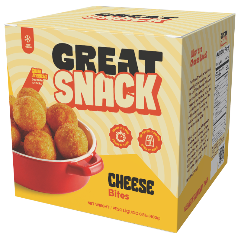 Bolinha de Queijo já frito 400g (congelado) -  Great Snack