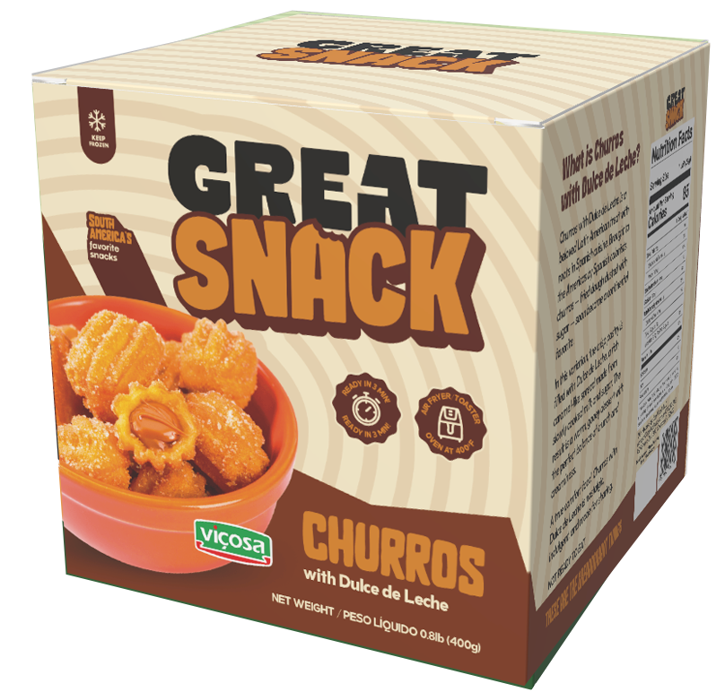Churros Dulce de Leche 400g (congelado) -  Great Snack