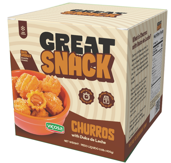 Churros Dulce de Leche 400g (congelado) -  Great Snack